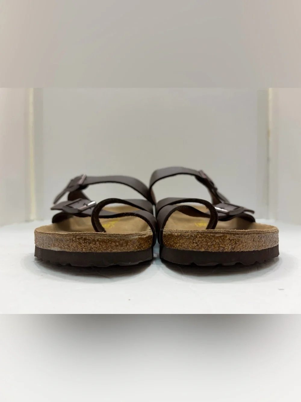 Birkenstock Mayari Brown Oiled Leather Sandals Women Size 9 / Men 7 (EU 40)
